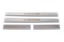 Jeep Cherokee/Liberty 2007–2013 Carmos V1 kynnyslistat (4 kpl, ruostumatonta terästä) kuva 2