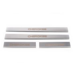 Carmos V1 kynnyslistat (4 kpl, ruostumatonta terästä) Jeep Cherokee/Liberty 2007–2013 kuva 2