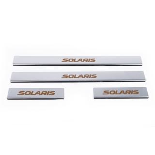Carmos Solaris V1 kynnyslistat (4 kpl, ruostumaton teräs) Hyundai Accent 2011–2017 kuva 2