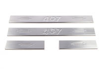 Peugeot 407 2004–2011 Kynnyslistat (Carmos V2, 4 kpl, ruostumaton teräs) kuva 2