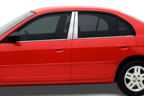 Honda Civic Sedan VII 2001–2006 Pilarisuojat ruostumatonta terästä (4 kpl) kuva 1