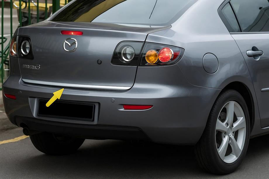 Mazda 3 2003–2009 Tavaratilan reunalista SD (ruostumaton teräs) Image
