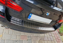 BMW 5-sarja F10/F11 2010–2016 Takapuskurin suojalista Carmos (SW, ruostumaton teräs) kuva 1
