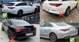 Mercedes CLA C118 2019– Takadiffuusori pakoputken päillä (CLA45-design) kuva 4