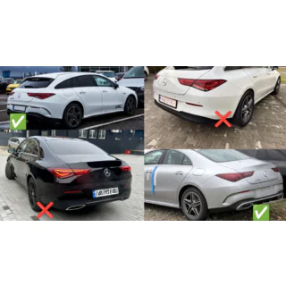 Takadiffuusori pakoputken päillä (CLA45-design) Mercedes CLA C118 2019– kuva 4