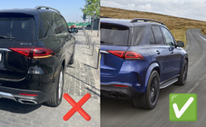Mercedes GLE W167 2018– Taka diffuusori pakoputken päillä GLE63 Silver (2018-2026) kuva 4