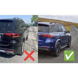 Taka diffuusori pakoputken päillä GLE63 Silver (2018-2026) kuva 4
