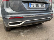 Volkswagen Tiguan 2016–2023 Pakoputkenpäätyjen jäljitelmälistat 2020+ (3 kpl, ruostumaton teräs) kuva 4