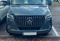 Mercedes Sprinter W907/W910 2018– Etusäleikkö Panamericana GT Chrome Premium V1 Ilman kehystä kuva 7