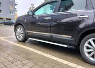 Nissan Qashqai 2007–2010 Carmos ovilistasarja (4 kpl, ruostumaton teräs) kuva 3