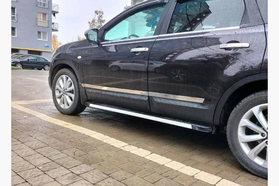 Nissan Qashqai 2010–2014 Carmos ovilistasarja (4 kpl, ruostumaton teräs) Carmos, vakiopohja Kuva 4