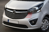 Opel Vivaro 2015–2019 Säleikön listat Carmos (ruostumaton teräs) kuva 1