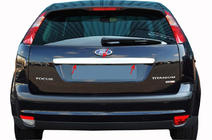 Ford Focus II 2005–2008 Takaluukun koristelista (SW, ruostumaton teräs) Carmos - turkkilainen teräs kuva 5