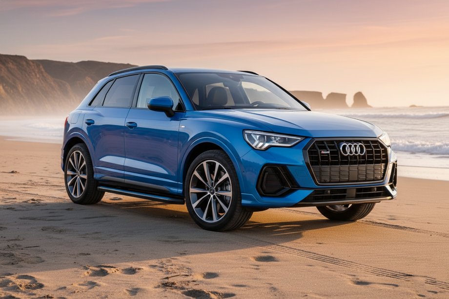 Audi Q3 2019–2025 Maya Blue sivuportaat (2 kpl, alumiini) Image