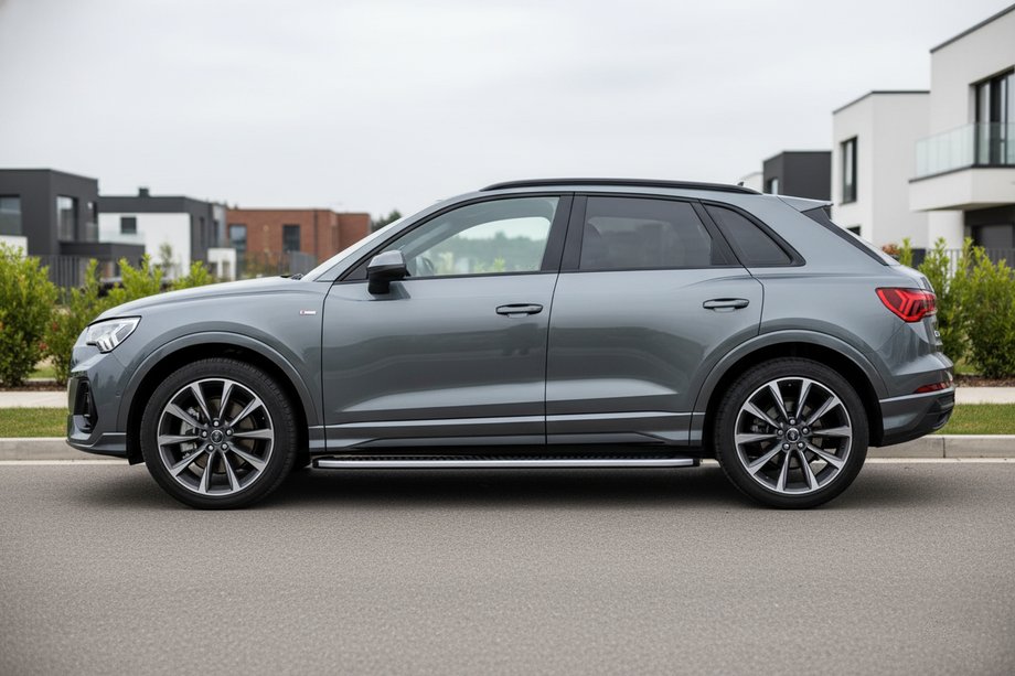 Audi Q3 2019–2025 Sivuportaat Tayga Grey (2 kpl, alumiini) Image