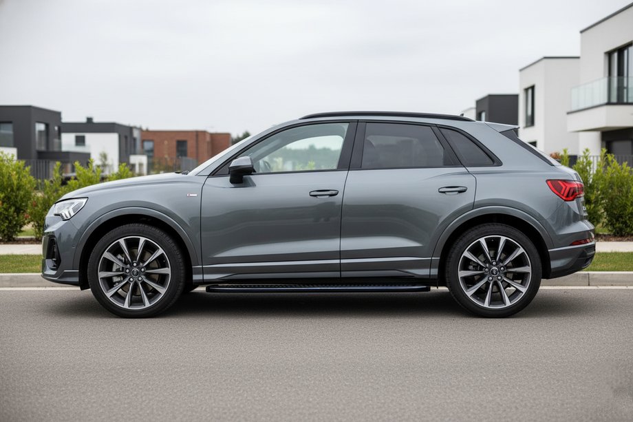 Audi Q3 2019–2025 Sivukynnykset Tayga Black (2 kpl, alumiini) Image