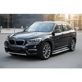 Mevsim Grey sivuporrastangot (2 kpl, alumiini) BMW X1 F48 2015–2022 kuva 1