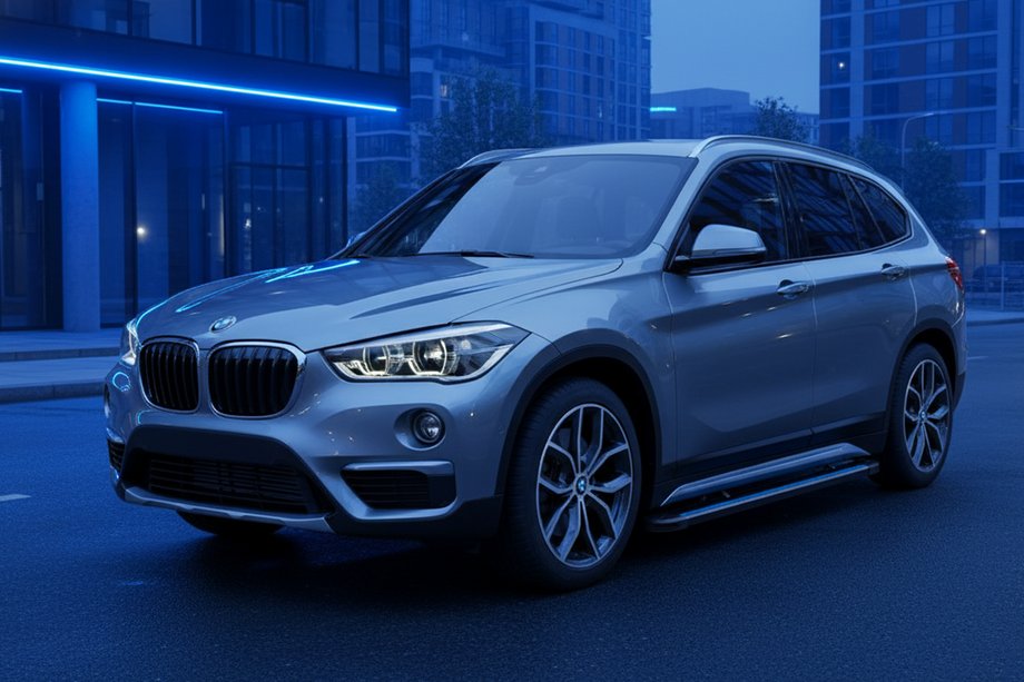 BMW X1 F48 2015–2022 Maya Blue sivuportaat (2 kpl, alumiini) Image