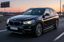 BMW X1 F48 2015–2022 Allmond Black sivuportaat (2 kpl, alumiini) kuva 1