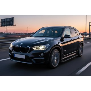 Allmond Black sivuportaat (2 kpl, alumiini) BMW X1 F48 2015–2022 kuva 1