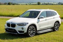BMW X1 F48 2015–2022 Allmond Grey -sivukynnykset (2 kpl, alumiini) kuva 1