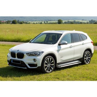 Allmond Grey -sivukynnykset (2 kpl, alumiini) BMW X1 F48 2015–2022 kuva 1