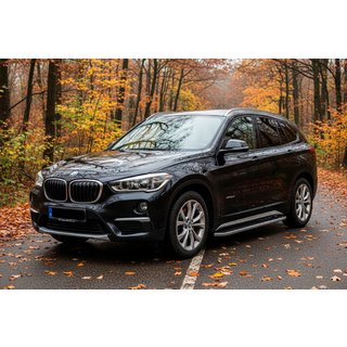 Sivuportaat Tayga Grey (2 kpl, alumiini) BMW X1 F48 2015–2022 kuva 1