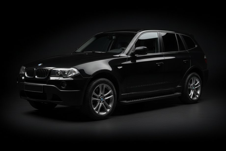 BMW X3 E83 2003–2010 Allmond Black sivuportaat (2 kpl, alumiini) Image