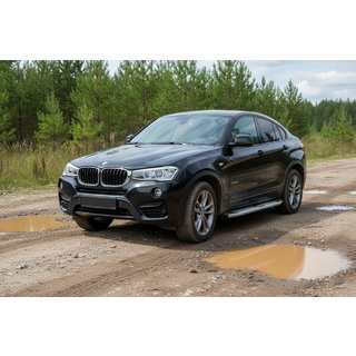 Mevsim Grey sivuporrastangot (2 kpl, alumiini) BMW X4 F26 2014–2018 kuva 1