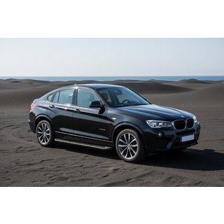 Allmond Black sivuportaat (2 kpl, alumiini) BMW X4 F26 2014–2018 kuva 1