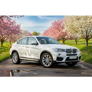 Allmond Grey -sivukynnykset (2 kpl, alumiini) BMW X4 F26 2014–2018 kuva 1