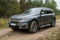 BMW X5 F15 2013–2018 Mevsim Grey sivuporrastangot (2 kpl, alumiini) kuva 1