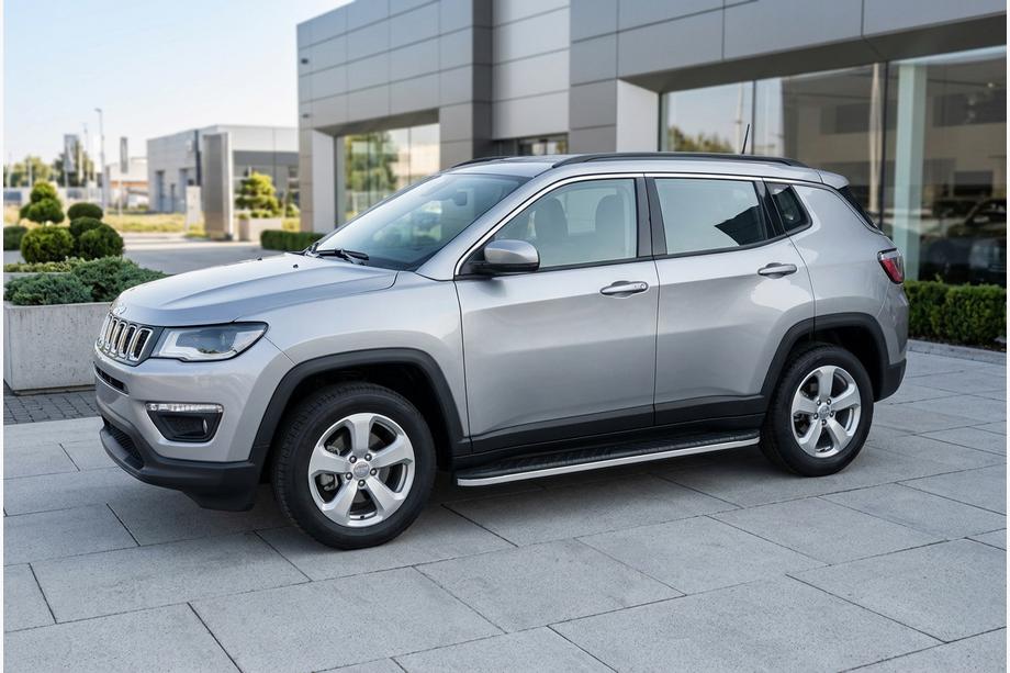 Jeep Compass 2016– Sivuastinlaudat Bosphore Grey (2 kpl, alumiini) Image