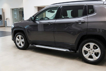 Jeep Compass 2016– Allmond Grey -sivukynnykset (2 kpl, alumiini) kuva 1