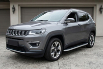 Jeep Compass 2016– Sivuportaat Tayga Grey (2 kpl, alumiini) kuva 1