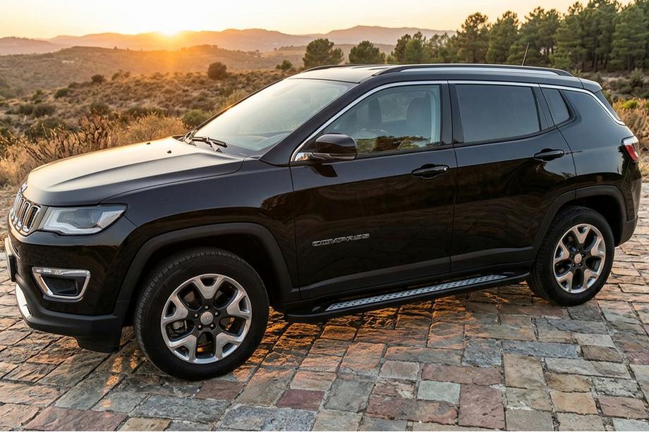 Jeep Compass 2016– Sivuporrastangot Vision New Black (2 kpl, alumiini) Image