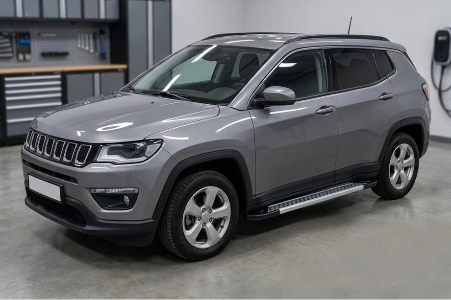 Jeep Compass 2016– Sivuaskelmat Vision New Grey (2 kpl, alumiini) Image