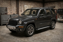 Jeep Cherokee/Liberty 2002–2007 Sivuporrastangot Vision New Black (2 kpl, alumiini) kuva 1