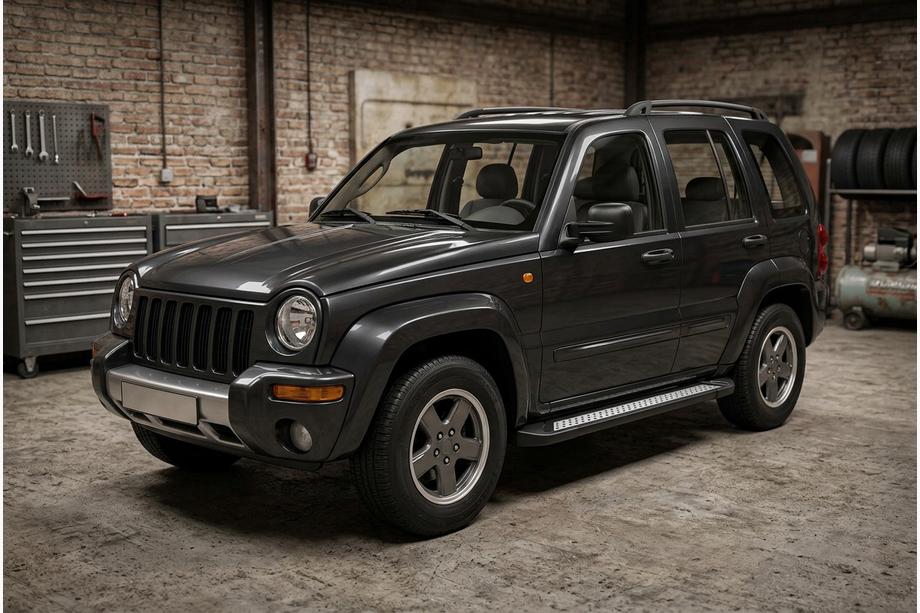 Jeep Cherokee/Liberty 2002–2007 Sivuporrastangot Vision New Black (2 kpl, alumiini) Image