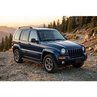 Allmond Black sivuportaat (2 kpl, alumiini) Jeep Cherokee/Liberty 2002–2007 kuva 1