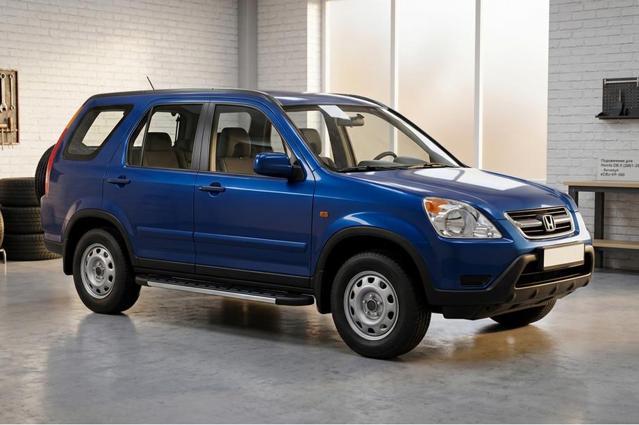 Honda CRV 2001–2006 Duru sivuportaat (2 kpl, alumiini) Image