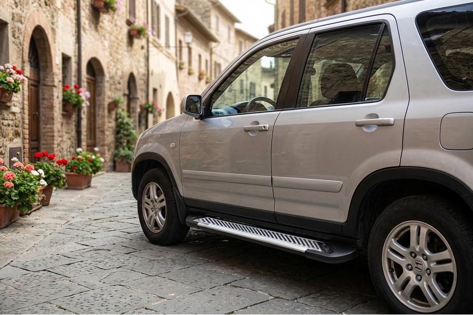 Honda CRV 2001–2006 Line-astinlaudat (2 kpl, alumiini) Image