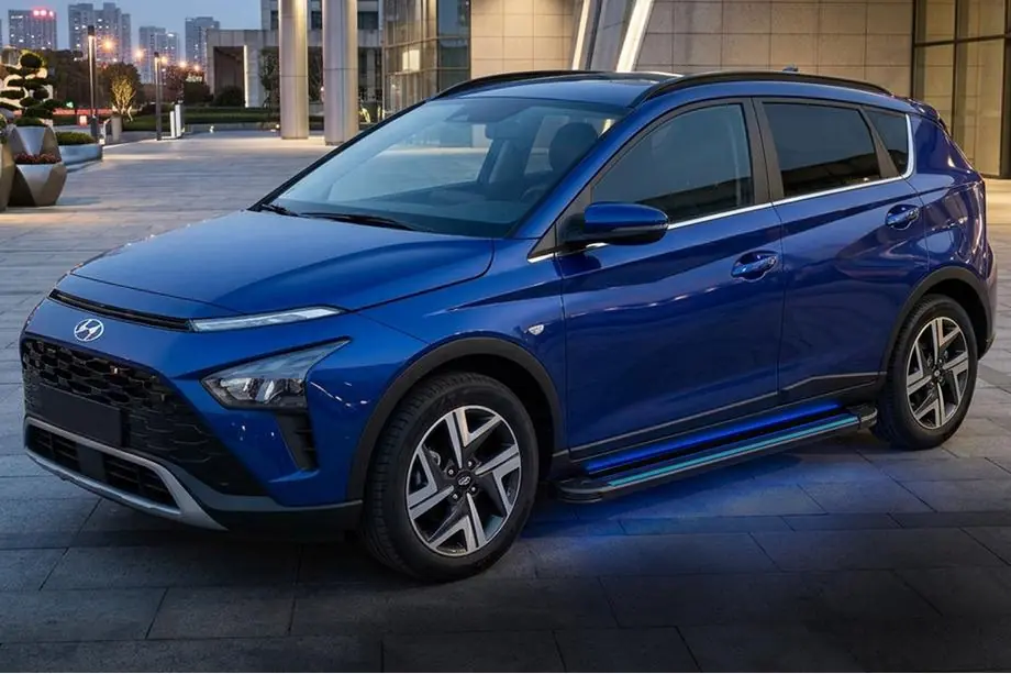 Hyundai Bayon 2021– Maya Blue sivuportaat (2 kpl, alumiini) Image