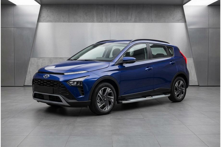Hyundai Bayon 2021– Mevsim Grey sivuporrastangot (2 kpl, alumiini) Kuva 1