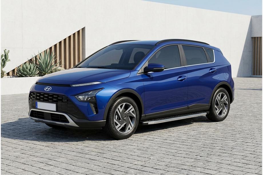 Hyundai Bayon 2021– BlackLine-sivuporrast (2 kpl, alumiini) Image