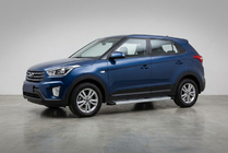 Hyundai Creta 2014–2020 Maya V2 sivuportaat (2 kpl, alumiini) kuva 2