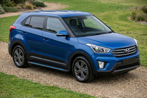Hyundai Creta 2014–2020 Maya Blue sivuportaat (2 kpl, alumiini) kuva 1