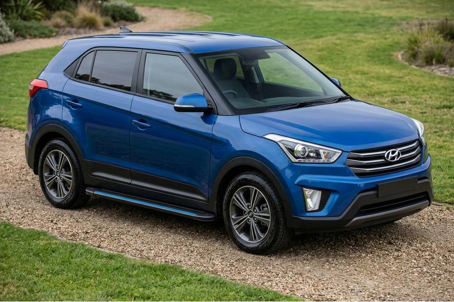 Hyundai Creta 2014–2020 Maya Blue sivuportaat (2 kpl, alumiini) Image
