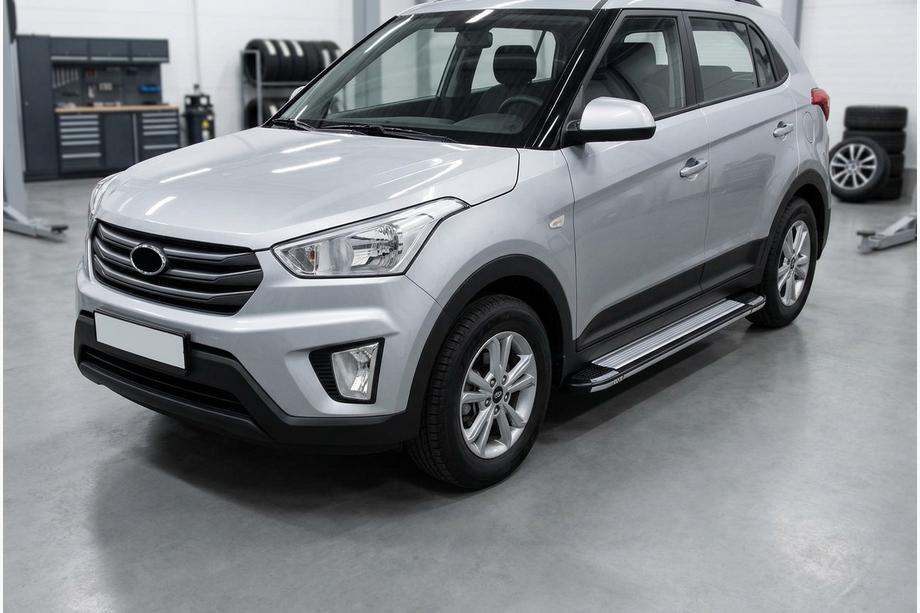 Hyundai Creta 2014–2020 Rainbow sivuportaat (2 kpl, alumiini) Image