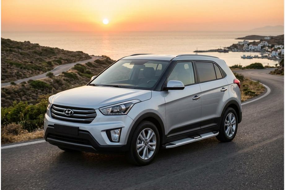 Hyundai Creta 2014–2020 Mevsim Grey sivuporrastangot (2 kpl, alumiini) Image